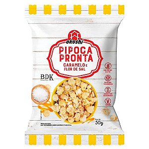 PIPOCA PRONTA CARAMELO E FLOR DE SAL 50g OKOSHI