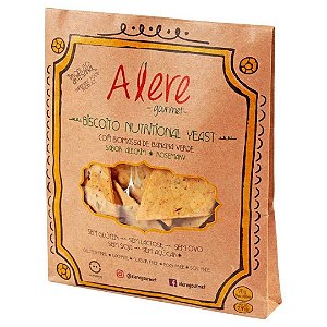 BISCOITO NUTRITIONAL YEAST E ALECRIM ALERE