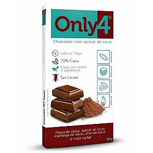 CHOCOLATE  70%  CACAU 80g ONLY4