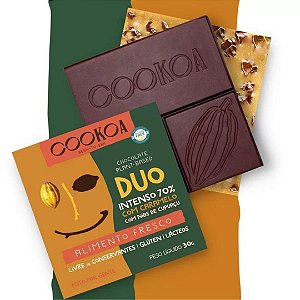 CHOCOLATE DUO AMMO CARAMELO 70%  CACAU 30g COOKOA