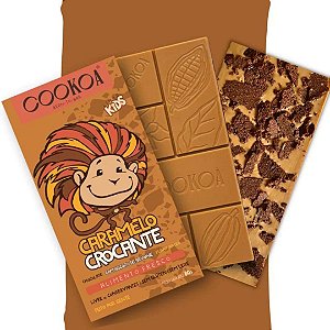 CHOCOLATE CARAMELO E BROWNIE CROCANTE 80g COOKOA