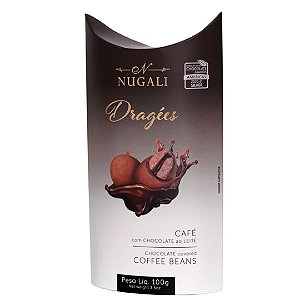 DRAGEE CAFE COM CHOCOLATE AO LEITE 100g NUGALI