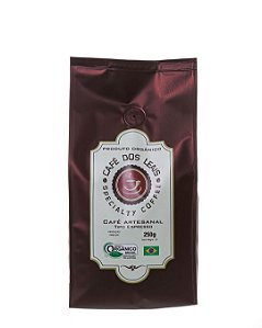 CAFE EM GRAO ORG 250g DOS LEAIS
