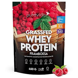 WHEY GRASSFED FRAMBOESA 450g PURAVIDA
