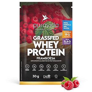 WHEY GRASSFED FRAMBOESA sache 30g PURAVIDA