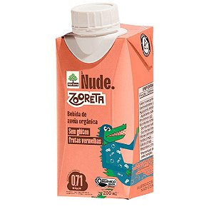BEBIDA AVEIA ORG FRUTAS VERMELHAS 200ml NUDE