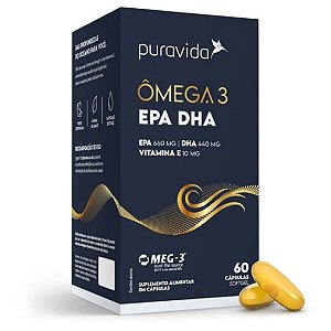OMEGA 3 EPA DHA 60caps PURAVIDA