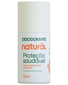 DESODORANTE ROLL ON COM ROSA MOSQUETA 60ml CONTENTE