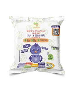 BISCOITO DE POLVILHO COUVE E ESPINAFRE ORG 20g CRILANCHA