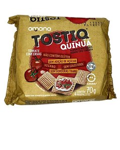TOSTIQ QUINUA TOMATE/ERVAS 70g AMANA