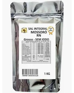 SAL MARINHO GROSSO INTEGRAL SEM IODO 1kg RF VENDAS