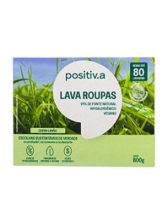 LAVA ROUPAS EM PO CAPIM LIMAO 800g POSITIVA