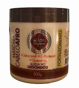 Máscara Afro Salon Maycrene hidratação para Cabelos Cacheados a Crespos