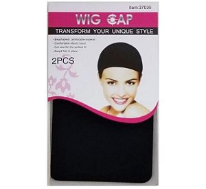 2 Toucas Wig Cap Para Peruca Wig Front Lace Protese Capilar COR PRETO