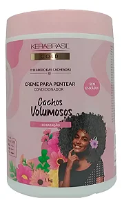 CREME DE PENTEAR CACHOS VOLUMOSOS KERA BRASIL GOLD 1K