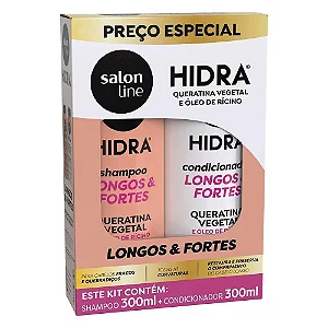 Kit Shampoo e Condicionador Hidra Longos e Fortes 300ml