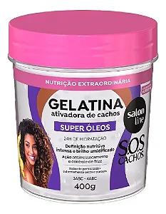 Gelatina Ativadora de Cachos Nutrição SOS Cachos Super Óleos 400g