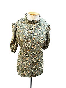 Camisa Passaros Marrom