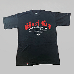 Camiseta Oversized Ghost Guy - Chaos - Preta