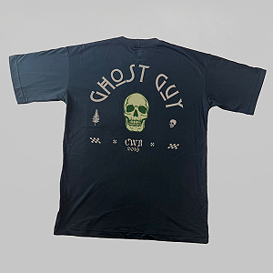 Camiseta Oversized Ghost Guy - Skull/CWB - Preta