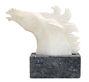 Cabeça de Cavalo | Escultura de Mármore