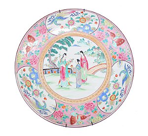 Prato Medalhão de Porcelana | China, séc. XIX/XX