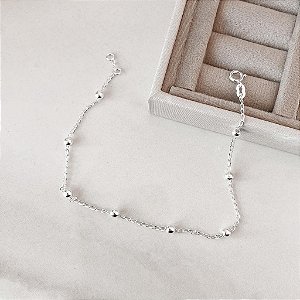 PULSEIRA 17CM VENEZIANA COM BOLINHAS 2,5MM