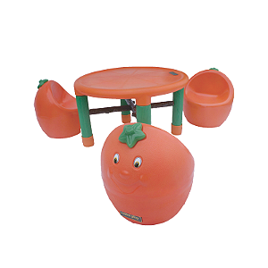 Mesa Fruta Laranja Infantil - Ranni Play