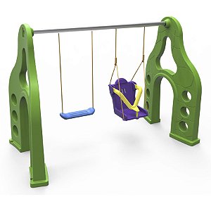 Balanço Duplo Infantil com Assento Acessível
