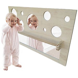 Painel Espelhado Com Suporte E Circulos