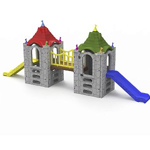 Playground Castelo Minore Duplo Com Telhado I