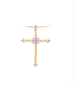 PINGENTE CRUCIFIXO PRINCESS  CP3741