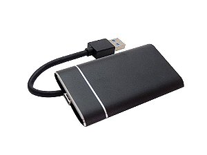 Case Externo USB 3.1 mSata 10gb/s + Cabo USB Preto