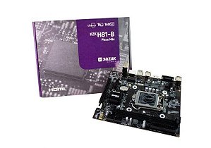 Placa Mãe Kazuk LGA 1150 H81 DDR3 16GB HDMI - KZKH81-B