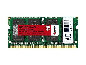MEMORIA NOTE 4GB DDR3 1600MHZ 1.5V KEEPDATA