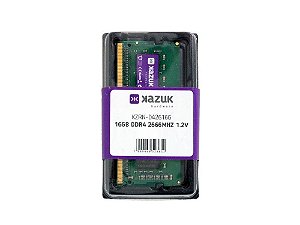 Memória Ram Notebook 16GB 2666MHZ DDR4 RAM Kazuk
