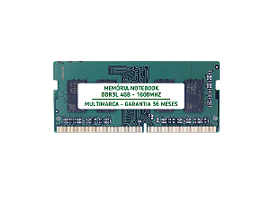MEMÓRIA NOTE 4GB DDR3L 1600MHZ 1.5V / 1.35V