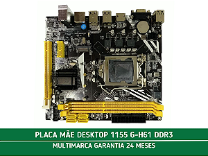 PLACA MÃE DESKTOP LGA 1155 G-H61 DDR3