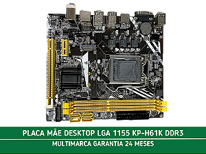 PLACA MÃE DESKTOP LGA 1155 KP-H61K DDR3