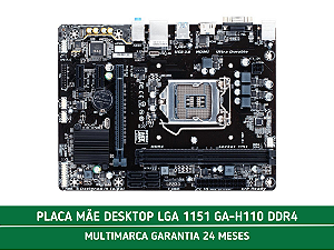 PLACA MÃE DESKTOP LGA 1151 GA-H110 DDR4
