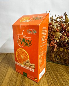 Erva-Mate Saborizada - Laranja com Gengibre - 500g