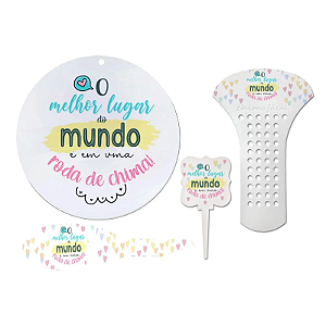 Kit Cevador - 4 Peças "O melhor lugar do mundo é em uma roda de chimarrão"