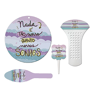 Kit Cevador - 4 Peças "Nada é tão nosso, quanto os nossos sonhos"