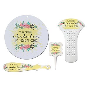 Kit Cevador - 4 Peças "Veja sempre o lado bom em todas as coisas"