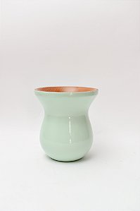 Cuia Madeira - Verde água