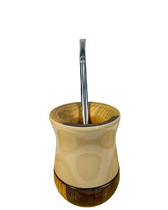 Kit Chimarrão - Cuia Nude premium com bomba inox