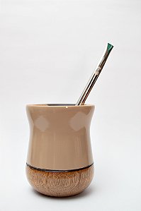 Kit Chimarrão - Cuia Nude c/ Bomba