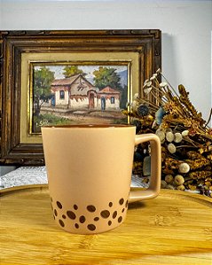 Caneca de Cerâmica 400ml – Frase A vida fica melhor com café