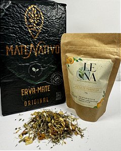 Kit Erva-Mate 1kg Mate Nativo Original + Prosa de Maracujá