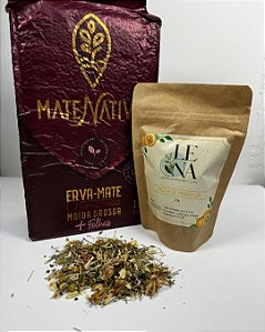 Kit Erva-Mate 1kg Mate Nativo Grossa + Prosa de Maracujá